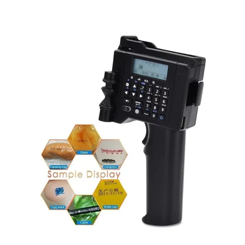 EU Smart Handheld Inkjet Printer Clear/Fast Print: Production Date, Batch No.,Graphics Portable, Easy-Use For EU Packaging/Labels