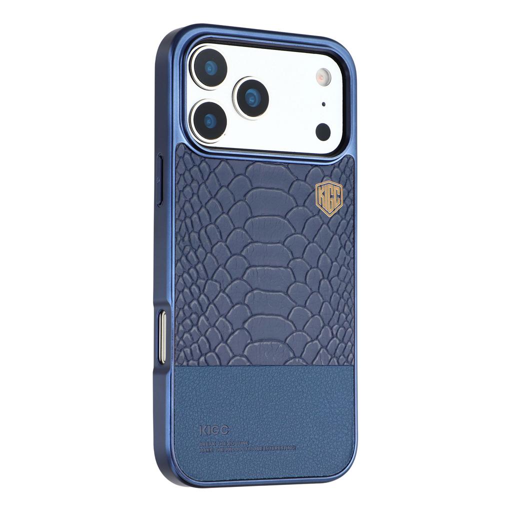 KIGC For iPhone 17 Pro Max Case Compatible with MagSafe Hybrid Phone Cover Crocodile Texture