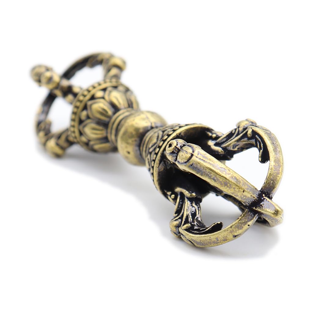 Kurita's Special Buddhist Statue [Ritual Implement] 9cm Metal Vajra, Brass, Buddhist Altar Implement, Esoteric Buddhist Implement (m2001)
