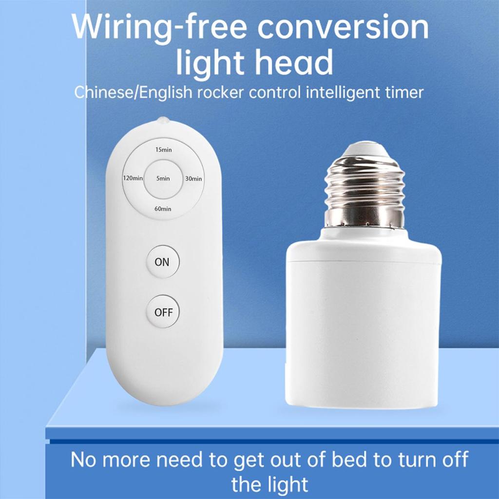 E27 Lamp Holder 85-265v Living Room Light Wireless Bulb Socket Sound Voice Control Remote Multi Timer Smart Radar Sensor Switch