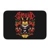 Tapis de porte personnalisé Mugman de Cuphead Antidérapant Intérieur Imperméable Dessin Animé Jeu Tapis de porte Cuisine Chambre à coucher Entrée Tapis Tapis