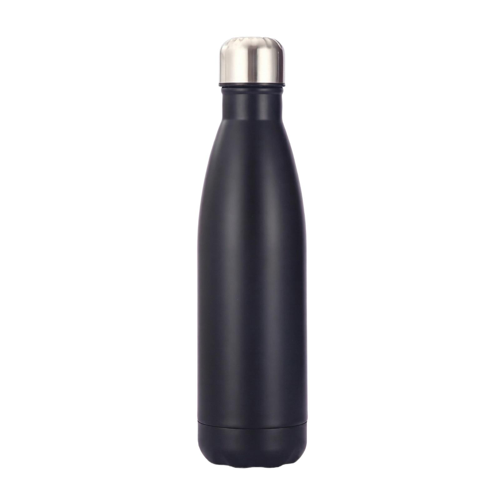 

английский: Спортивная бутылка для колы из нержавеющей стали, с двойными стенками, вакуумная one size чёрный