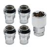 4Pcs*1.5 Locking Wheel Nuts Tapered Key For FORD S-MAX For Mondeo Silver Anti-theft Tire Locks  Screwed Wheel Locks