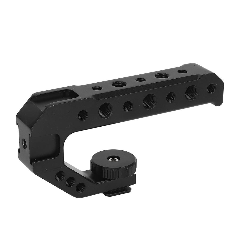 Camera Cage Top Handle Grip with Cold Shoe Interface 14 38in Thread Hole Universal for DSLR
