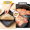 Silicone World 50pcs Air Fryer Paper Disposable Square Paper Food Cooking Oil Paper Airfryer Liner Baking Paper Oven Baking Tool