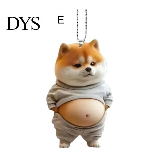 Fat Belly Cat Decor Automobile Pendant Car Ornament Lightweight Colorful Decoration Acrylic Hanging Mirror Windows Bags Striking