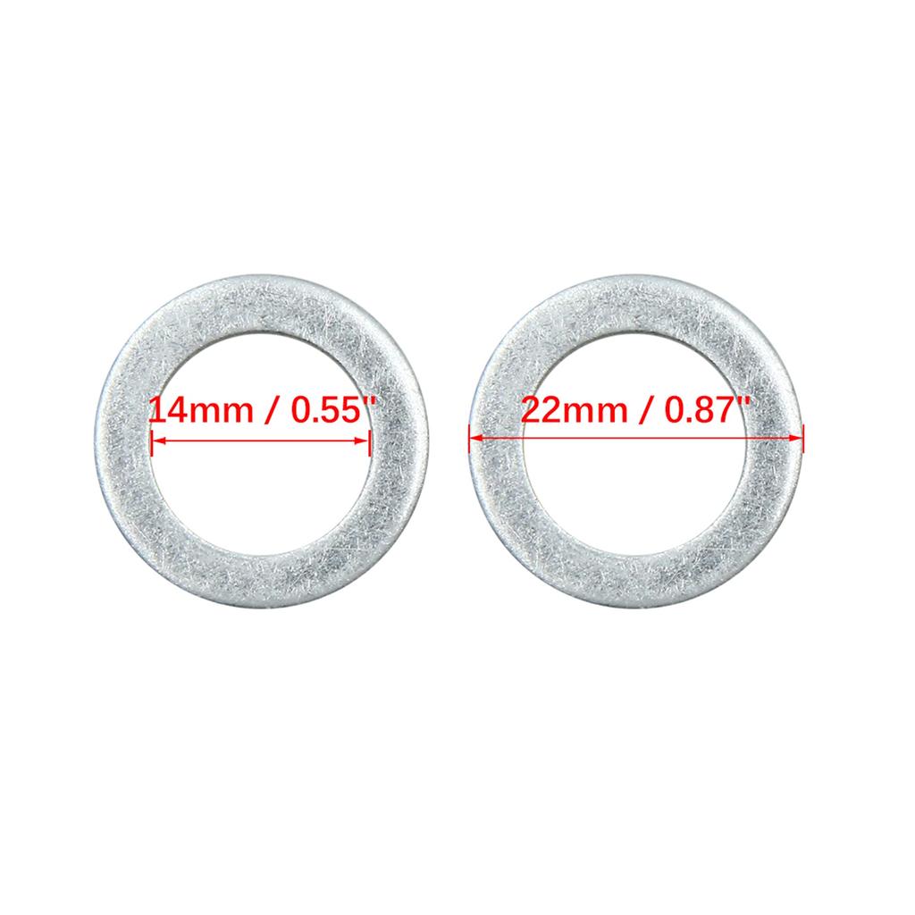 uxcell Crush Washer Crush Washer Drain Plug Gasket 0.5 Inch (14
