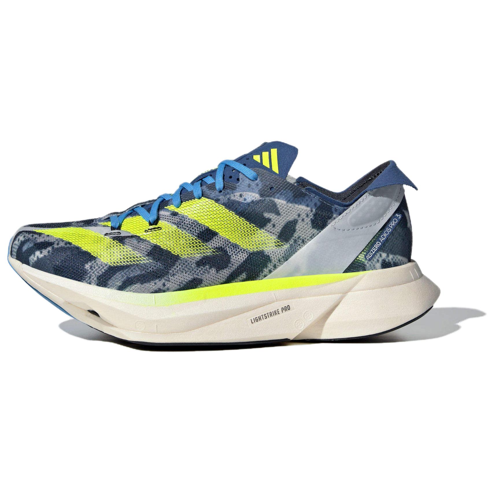 

Adidas Adizero Adios Pro 3 Road to Records Pack Women Sneakers Blue Crystal-White Lucid-Lemon IG6426 37⅓