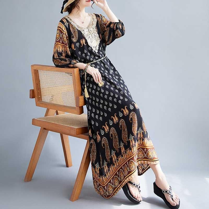 Summer New Women's Long Lady Dresses Dresses