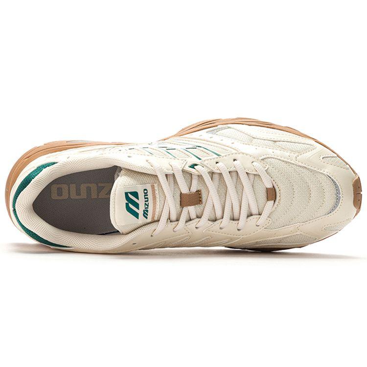 Mizuno FIYI 2K Unisex Retro Mesh Breathable Casual Running Shoes Beige Green D1GH223708