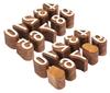 IBA Indianbeautifulart Textile  Printing  Block  0-9 Number  Hand Carved  Wood  Numbers  Wooden  Stamp  Wood  Block