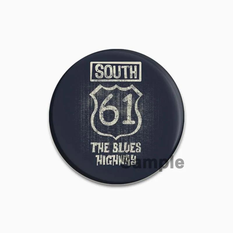 32/44/58mm Funny Cartoon Round Tinplate Pin Brooches Clothes Bag Decor Snap-in Badge Fashion Jewelry Gift