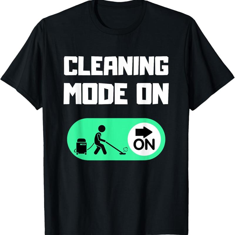 Funny Cleaning Mom Mode On Housekeeper Men Women T Shirt - Men s Summer Cotton Graphic Tee S разноцветный