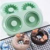 Silicone Doughnut Baking Mold DIY Cake Mold Non-Stick Silicone Baking Pan  Chocolate