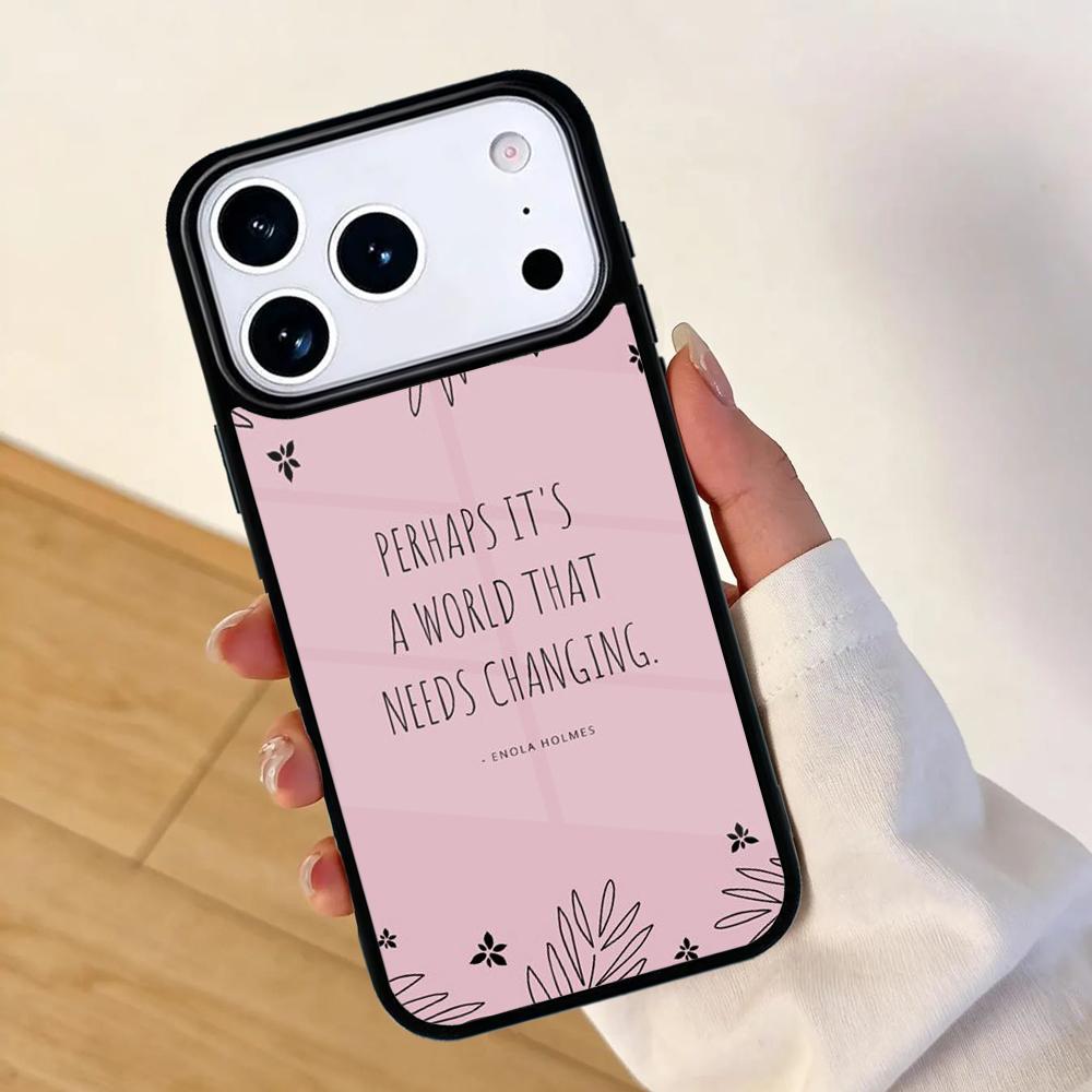 Movie Enola Holmes Mobile Phone Case for IPhone 17 AIR 16pro Max 15 14 13 12 11 Bumper Cover iPhone 13 mini