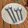 2 Piece Corrosion-resistant Titanium Cutlery Set Ultralight Outdoor Dinnerware Set  Salad