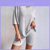 Casual Girl Shorts Set With Polyester Spandex Fabric For Spring Fashion Comfort