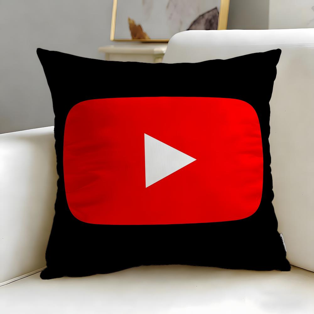 Stylish Yyoutubeing Cushion Cover Soft EasyWash Pillow Case Versatile for Couch Bed Travel and Office