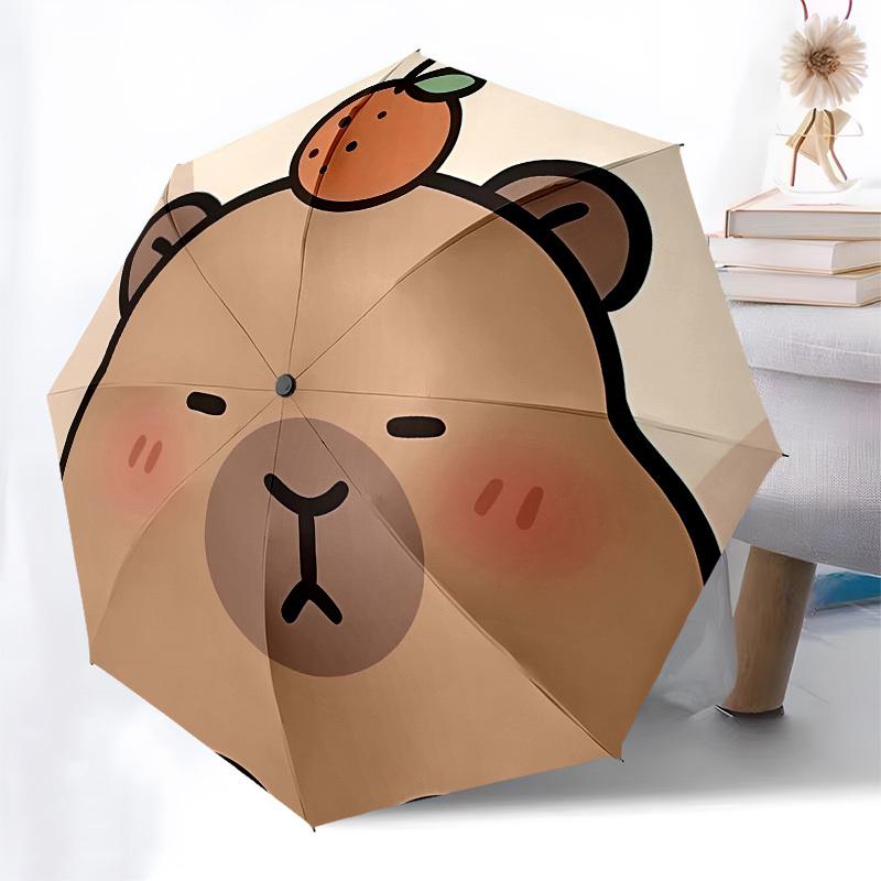 Bear Fruit Automatic Opening and Closing, 8 rib Structure Portable Umbrella, Suitable for Men and Women in All Seasons  Perfect Gift for Hol
