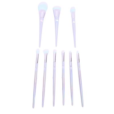 9-teiliges Make-up Pinselset Professionelles Komplettes Buntes Kosmetikpinselset für Anfänger