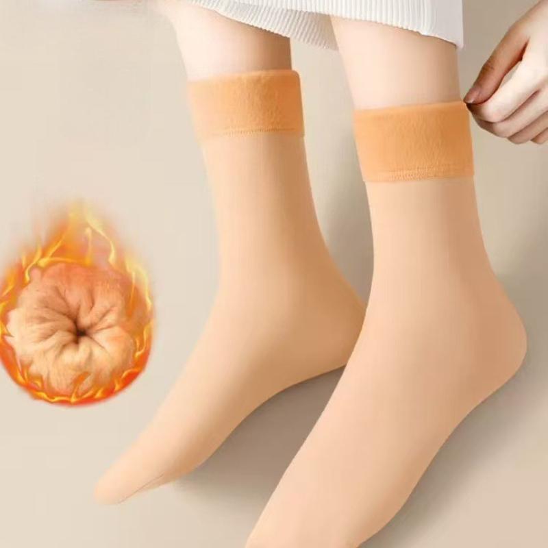 10 Paar Damen Nahtlose Socken Winter Verdicken Warm Einfarbig Socken Zehenabtrennung Atmungsaktiv Haussocken