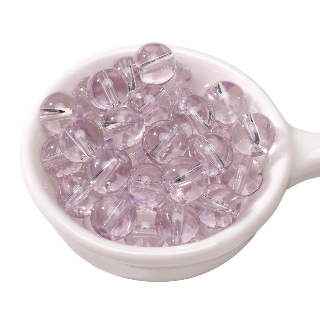 20-50Pcs High Transparency Glass Beads Loose Spacer Beads for Jewelry Making DIY Bracelet Necklace