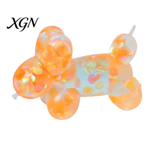 Soft Rubber Toy Squeeze Silicone Balloon Dog Shape Stress Relief Non-toxic Slow Rebound Portable Fidget for Kids And