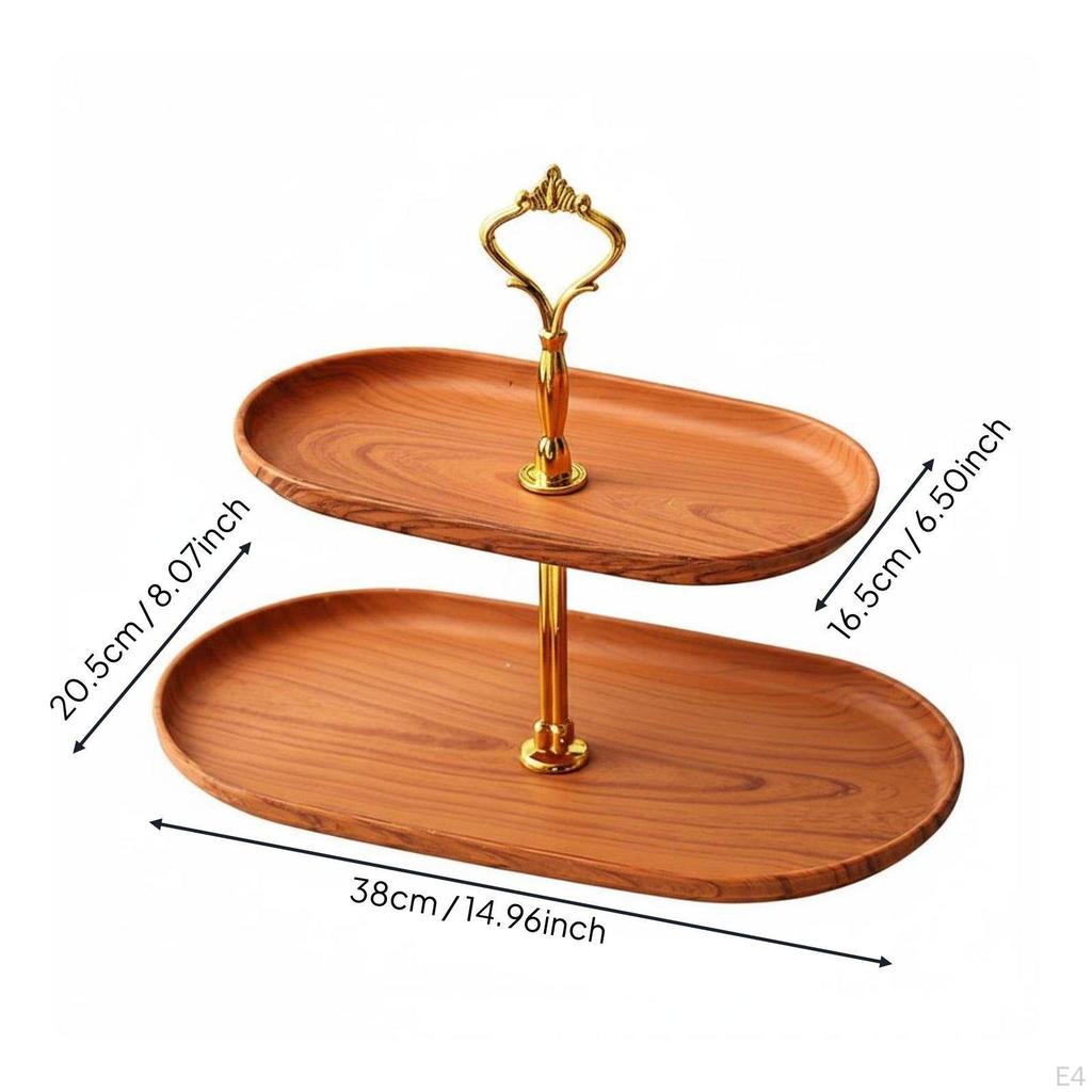 Afternoon Tea Stand Versatile Double layer Serving Detachable Cupcake Holder for