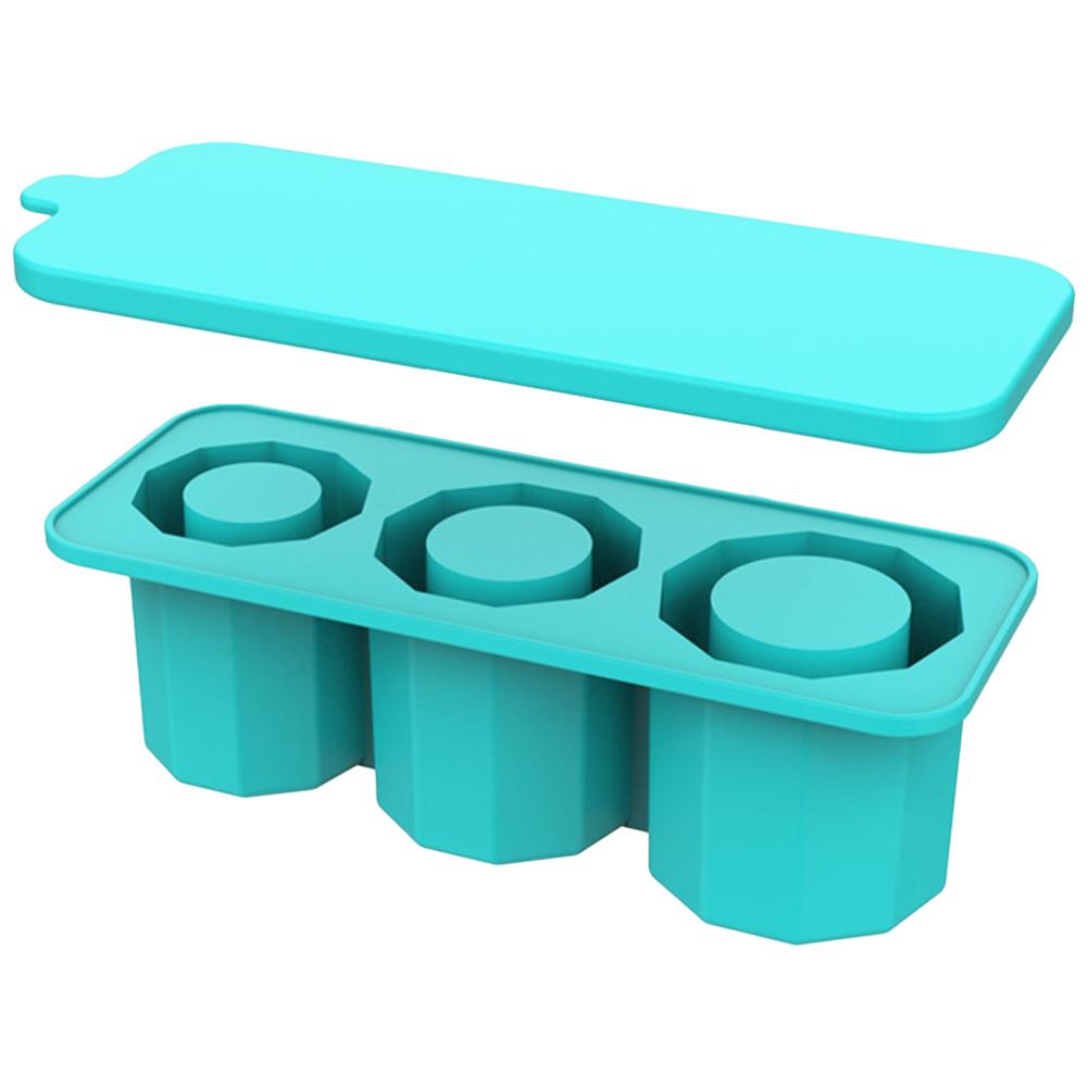 

R# Ice Cube Tray with Lid Silicone Ice Cube Molds for 30-40 Oz Cups (Amber)