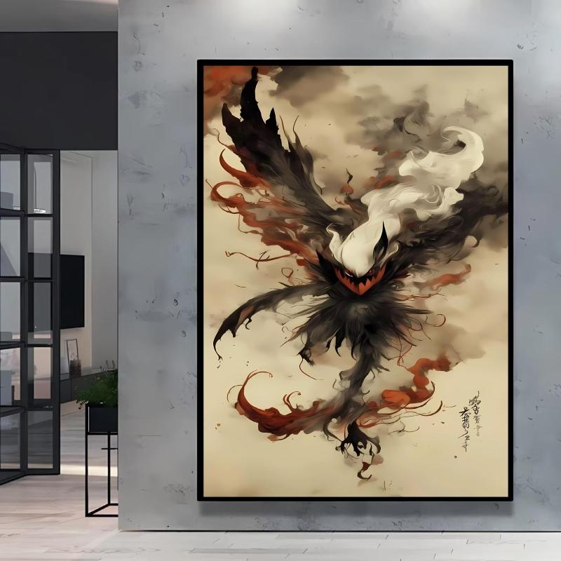 Anime Posters Pokemon Umbreon Cartoon Character Picture HD Print Canvas Painting Home Children's Room Wall Decoration Gifts