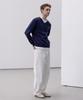 Dekkoloso Soft Cotton V-Neck Knit [Navy]