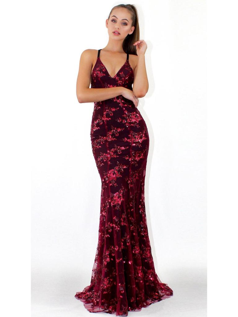 Robe de soirée à bretelles spaghetti, col en V, dos nu, paillettes et lacets, pour femmes européennes et américaines, 2025