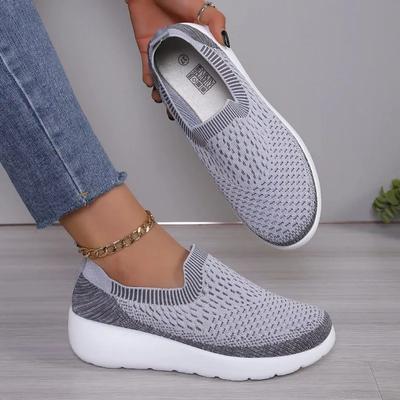 Mode Strick Damen Sneaker Mesh Sport Slipper Schuhe Ballerinas Lässige Laufschuhe Neu Sommer Gemütlich Laufen Reise Zapatos Mujer