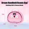 Kids Beauty Toys Makeup Kit Little Bag Washable Pretend Play Cosmetic Set Toys with Mirror Non-Toxic & Safe Birthday Gifts Girl