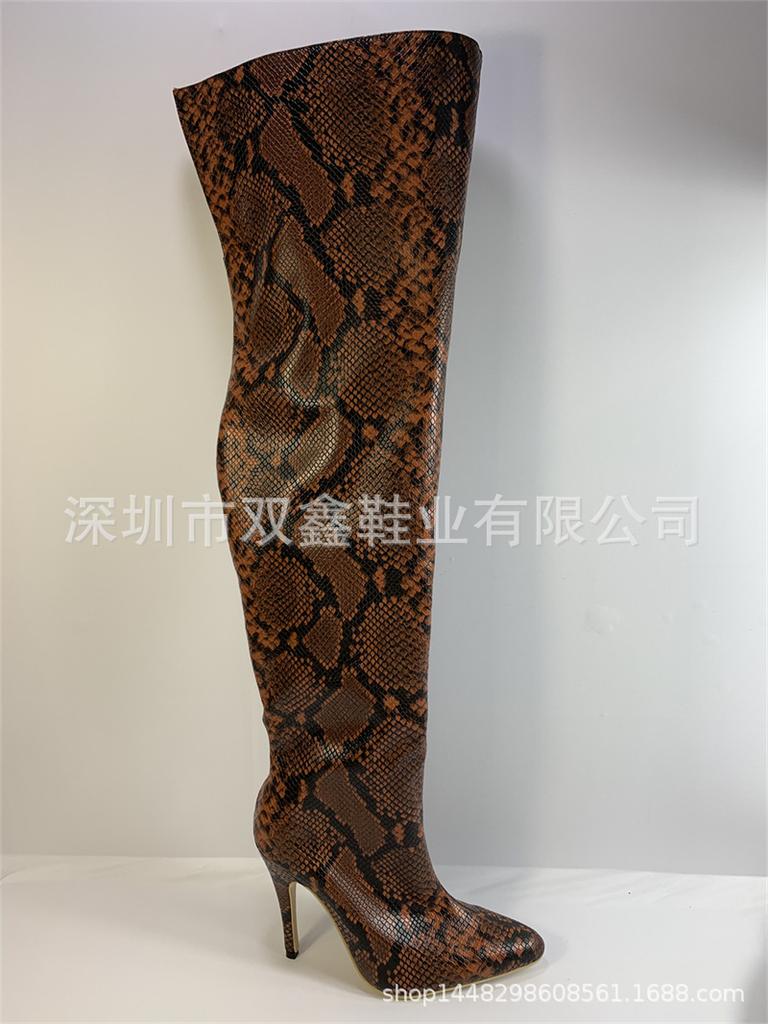2025 solid color order fine heel viscose shoes high top red average size high heel banquet pointed fashion boots 12cm