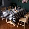 Amazon Tablecloth Theme Decorative Red And Black Checkered Christmas Day American Yarn Table Tablecloth