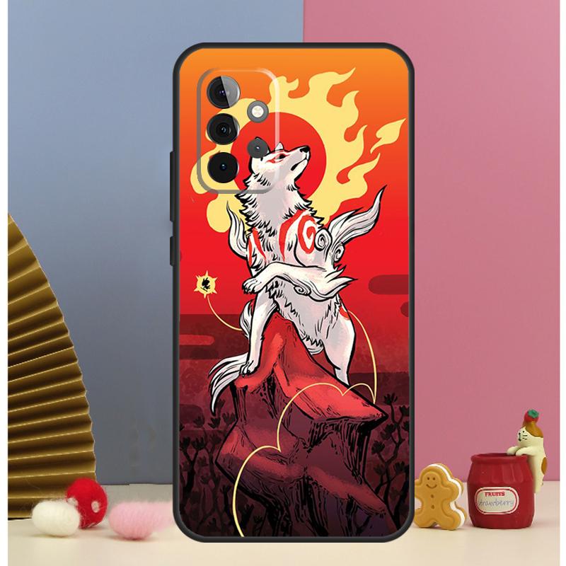Japanese Style Anime Fox Case For Samsung Galaxy A52 A72 A13 A33 A53 A14 A24 A34 A54 A15 A25 A51 A71 A12 A32 Cover
