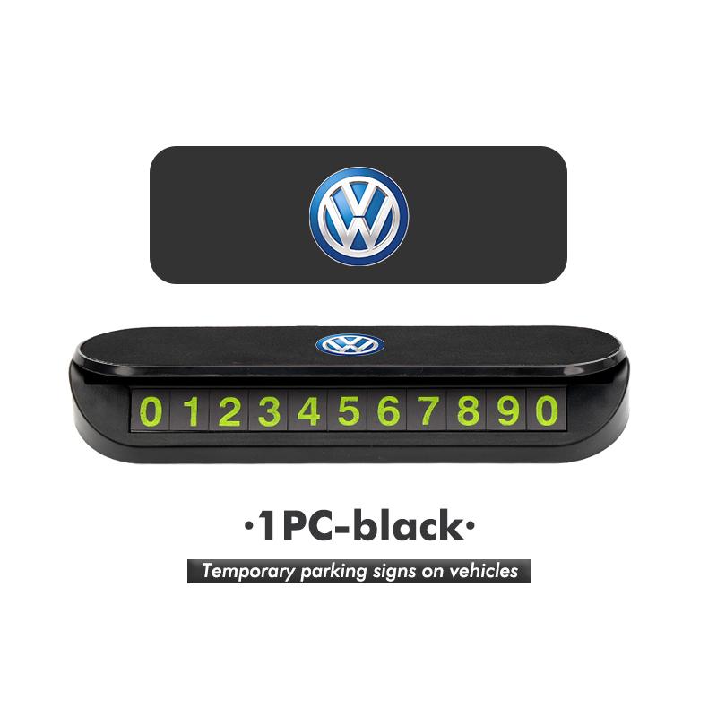 Car Temporary Parking Card Phone Number Card Plate Telephone For Volkswagen VW Polo Jetta Sagitar Magotan Passat B5 B6 B7 CCAO1