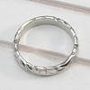 Huitan Elegant Carved Flower Pattern Band Classic Women Engagement Wedding Rings High Quality Delicate Female Accessories Rings