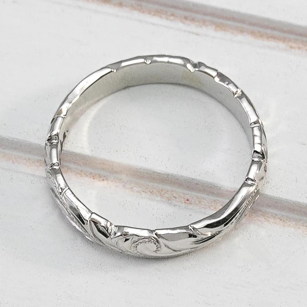 Huitan Elegant Carved Flower Pattern Band Classic Women Engagement Wedding Rings High Quality Delicate Female Accessories Rings