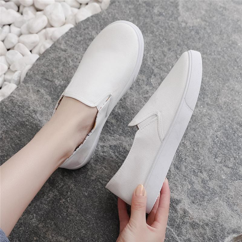 Nurse Shoes Women's White Flat-bottomed Non-slip Casual Shoes, Lightweight and Comfortable Shoes, White Shoes, Soft-soled Cloth Shoes