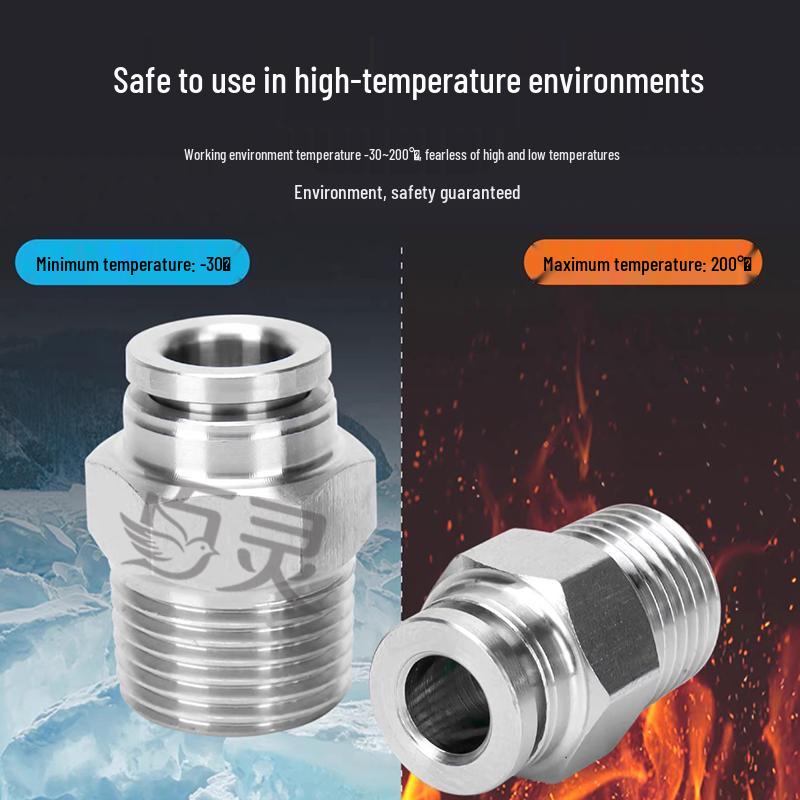 Bailing Stainless Steel Pneumatic Quick Connector