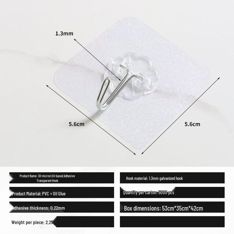 Strong, Punch-Free Adhesive Hook for Kitchen & Photo Frames