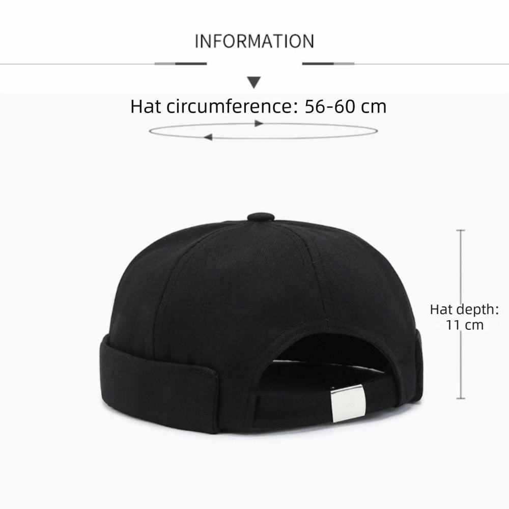 Casual Wear Cotton Brimless Hat Solid Color Vintage Brimless Skullies Cap Breathable Beanie Cap Unisex