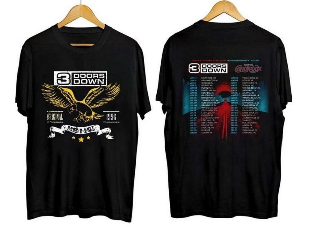 3 Doors Down Band Away From the Sun Anniversary Tour 2023 Shirt Unisex T-Shirt S