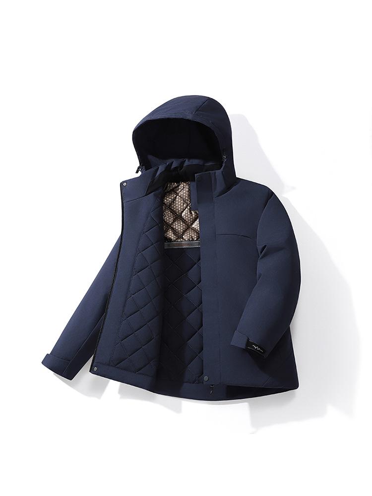 

Свободная мужская повседневная хлопковая куртка с несколькими карманами, зимняя теплая 5xl