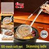 304 Stainless Steel Ultra-Fine Mesh Skimming Spoon for Oil and Foam