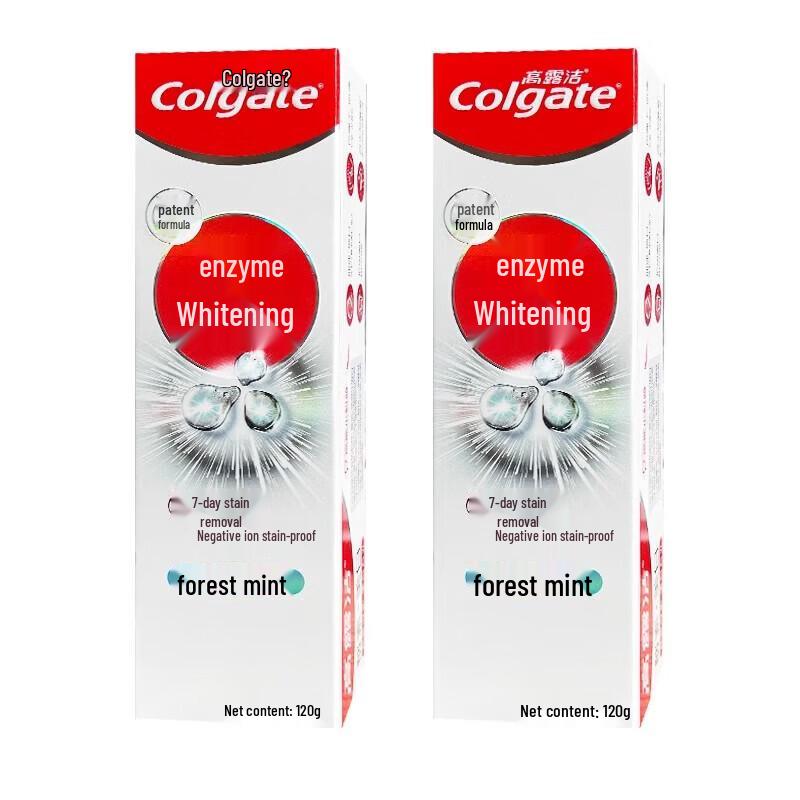 Colgate Whitening Toothpaste Fresh Breath Forest Mint Twin Pack
