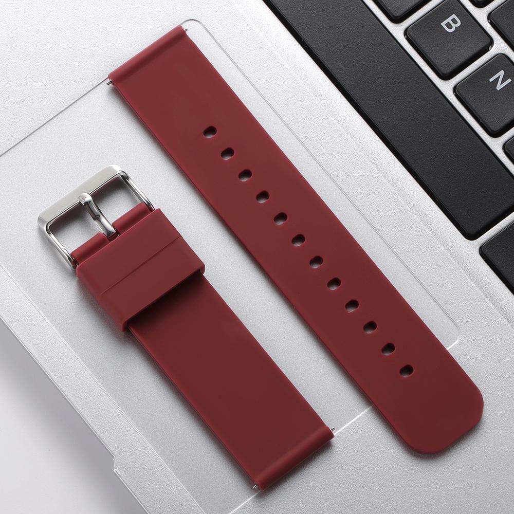 Quick Release Silicone Watch Strap 20mm 22mm Band Soft Waterproof Wristband for Huawei Gt3/GT5 Watchband for Smartwatch Watches