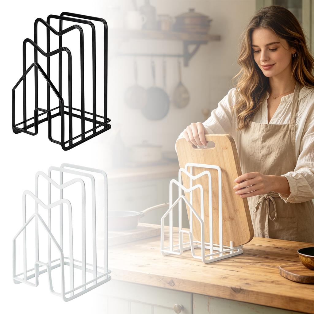 Kitchen Multifunctional Pot Cover Rack, Kitchenware Filter Storage Rack, Cutting Board Storage Rack, Cutting Board Rack, Material